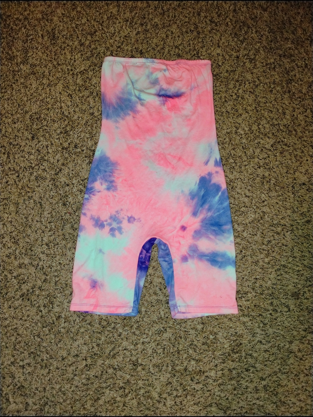 Pink & Blue Tie-Dye Romper